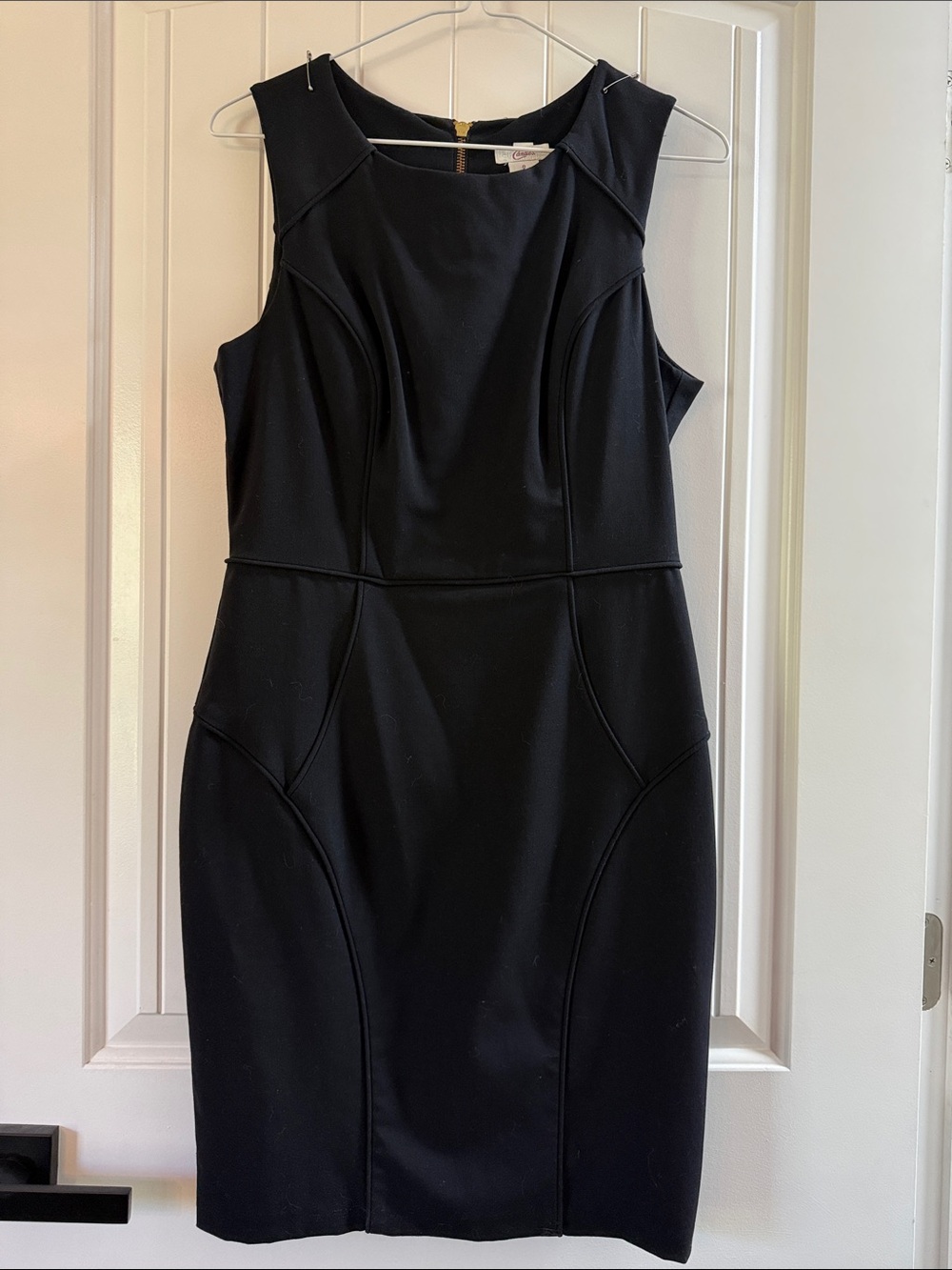 Classic Black Sleeveless Sheath Dress